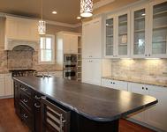 Extended Leathered Granite Countertop