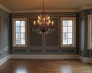 Boxed Design Formal Dining Room in home built by Atlanta Home builder Waterford Homes